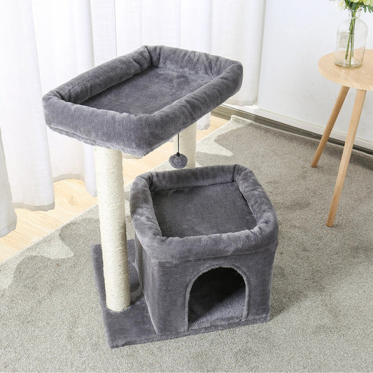 Arbre a Chat - CozyCondo™ - Gris - Chat Bouge