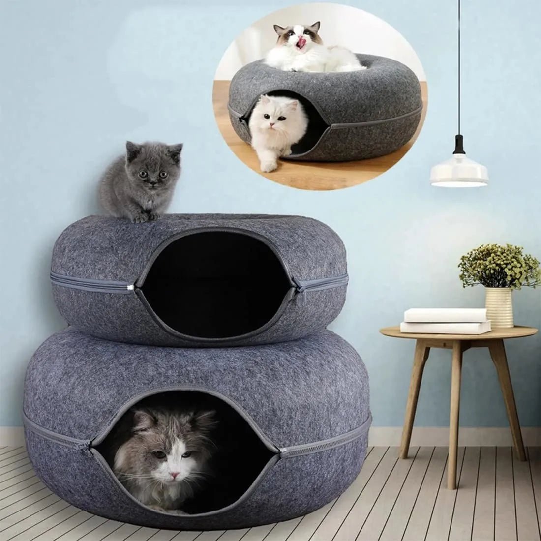 Lit pour Chat - ChatCondo™ - Gris Foncé - Chat Bouge