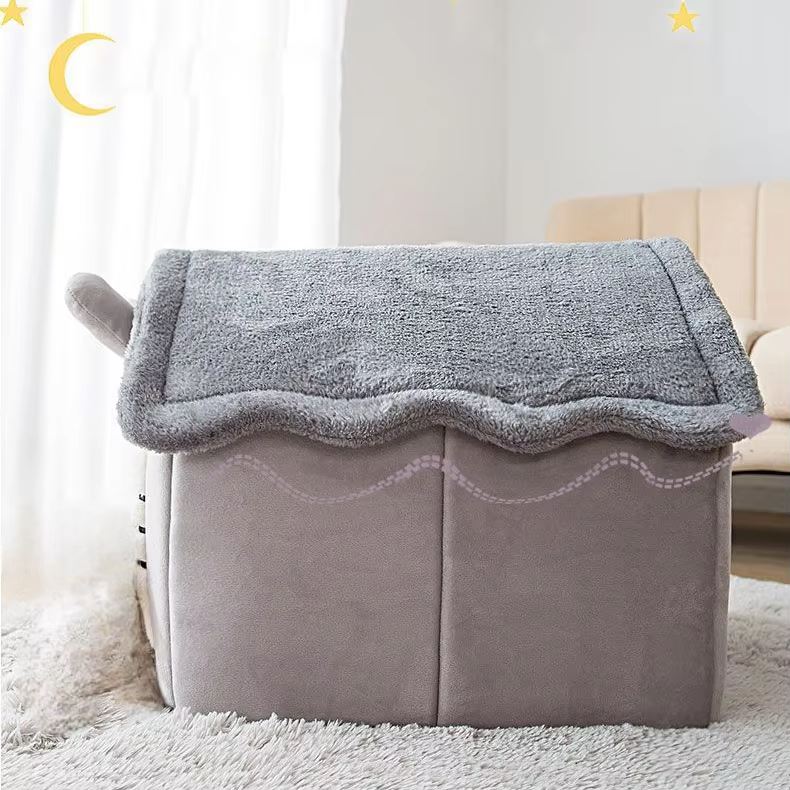 Maison Chat - PetCocon™ - Gris - Chat Bouge