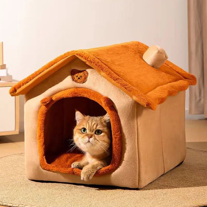 Maison Chat - PetCocon™ - Marron - Chat Bouge