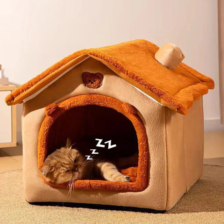 Maison Chat - PetCocon™ - Marron - Chat Bouge